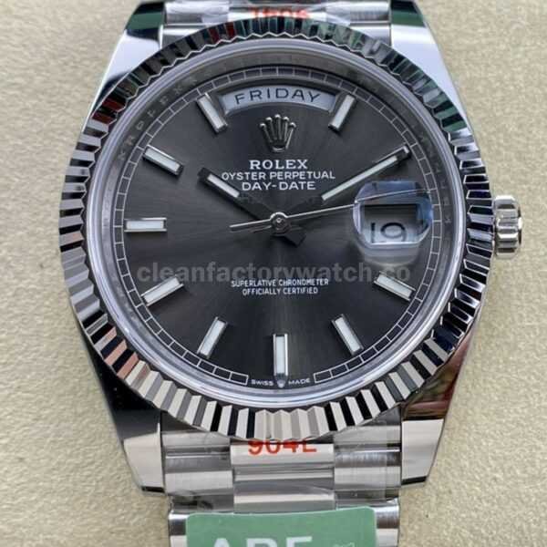 ARF Factory Counterweight Rolex Day-Date 228239-0060 40mm White Gold Grey Dial