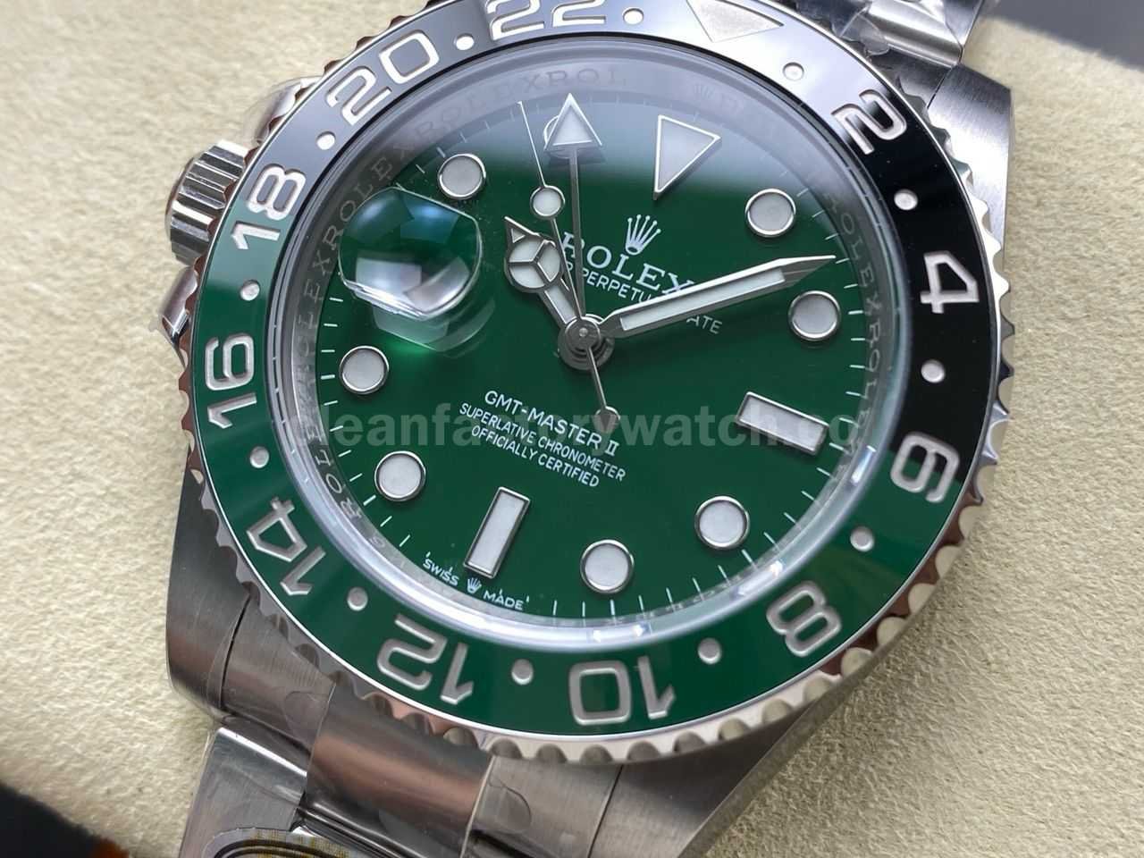 ARF Factory Rolex SPRITE GMT MASTER II 126729VTNR 0001 40mm Full 904L Green Dial (11)