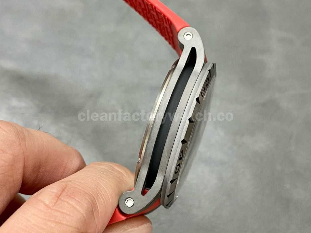 BBR Factory Roger Dubuis Excalibur Spider RDDBEX0479 Tourbillon 45mm Titanium Red Rubber Strap Blue Dia (6)