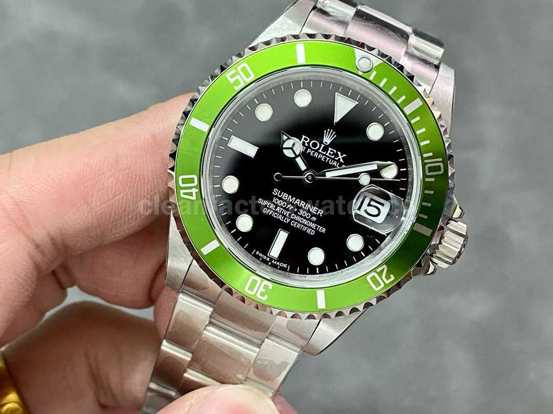 BP Factory Rolex Submariner Date 16610LV Kermit 40mm Full 904L Black Dial (2)