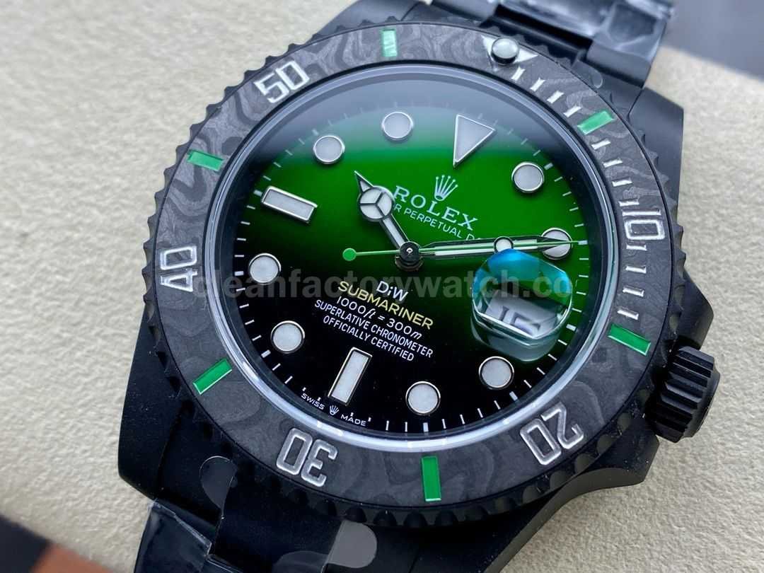 DIW Factory Rolex Submariner Date 116610 Limited Edition 40mm Full 904L Gradient Green Dial (3)