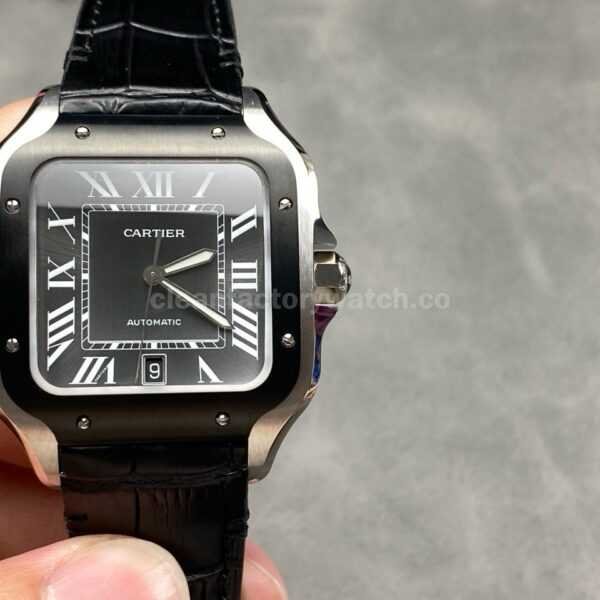 J12 Factory Cartier Santos WSSA0037 39.8mm Roman Numerals Grey Dial