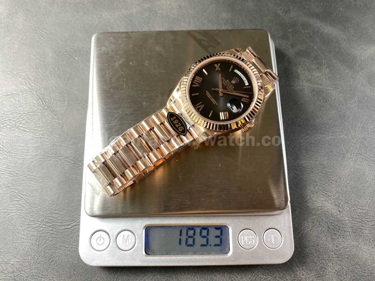 KF Factory Counterweight Rolex Day Date 228235 0055 40mm Full Rose Gold Roman Numeral (3)