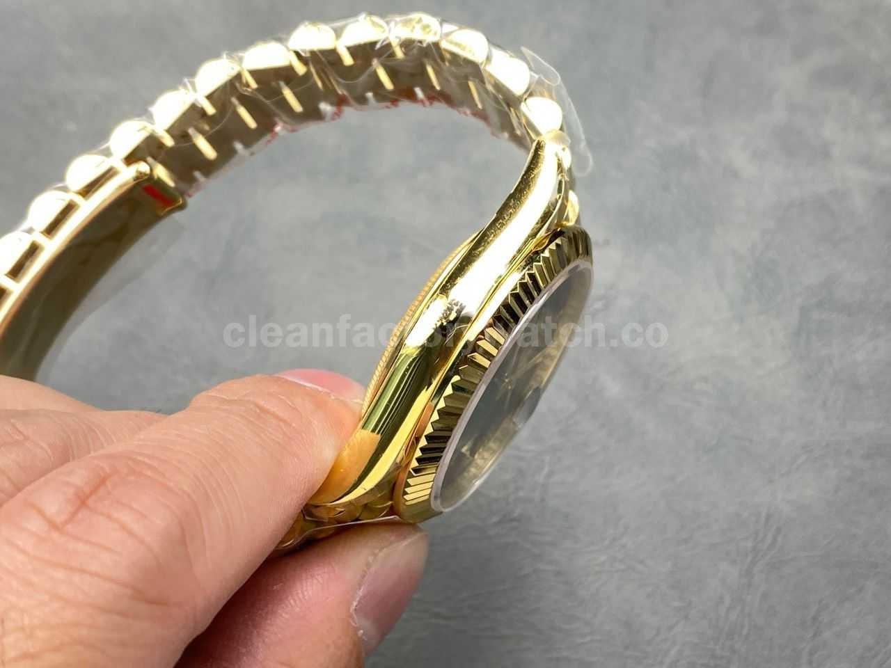 KF Factory Counterweight Rolex Day Date 228238 0061 40mm Full Yellow Gold Roman Num (7)