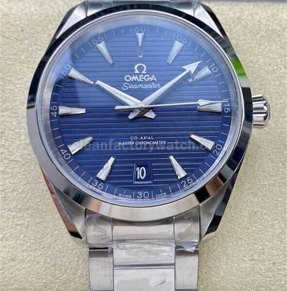 N1 Factory Omega Seamaster Aqua Terra Master Co-Axial Chronometer 220.10.41.21.03.004 41.5mm Full Steel Blue Dial