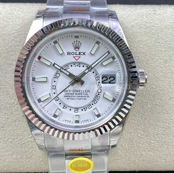 Noob Factory Rolex Sky-Dweller 336934-0003 42mm Full 904L White Dial