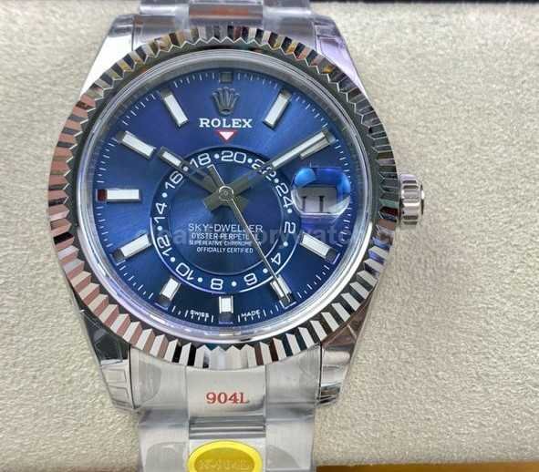 Noob Factory Rolex Sky-Dweller 336934-0005 42mm Full 904L Blue Dial