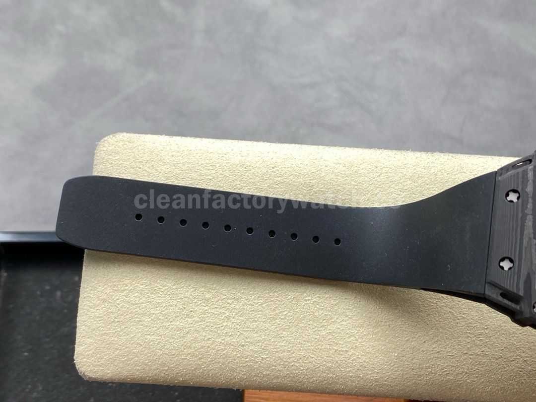RM Factory Tourbillon Richard Mille RM38 02 Manual Winding 43mm Carbon Fiber Rubber Strap Skele (1)