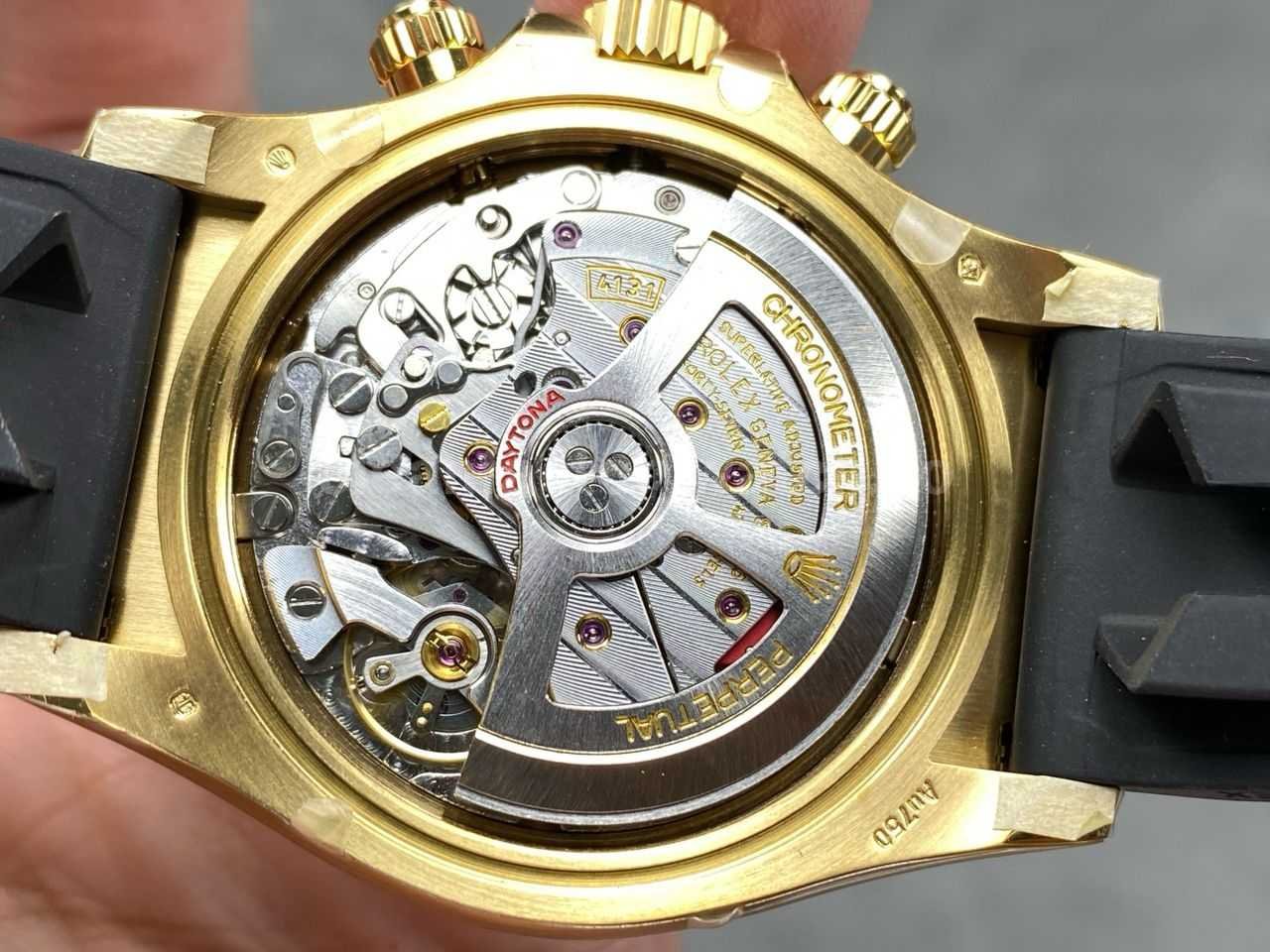 THB Factory Rolex Daytona 126518LN Yellow Gold Rubber Strap Tiffany Blue Dial (11)