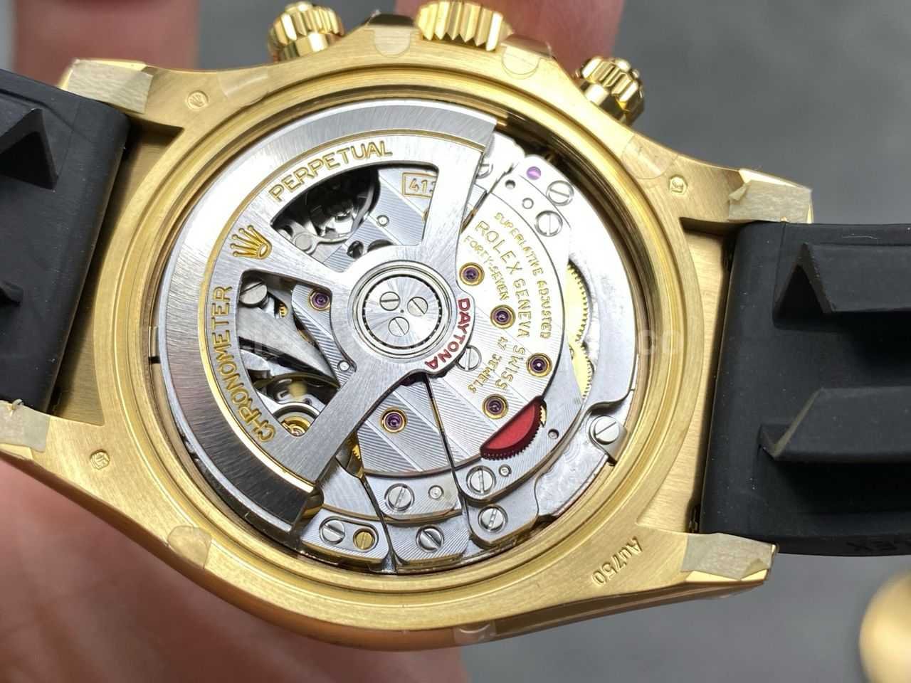 THB Factory Rolex Daytona 126518LN Yellow Gold Rubber Strap Tiffany Blue Dial (13)