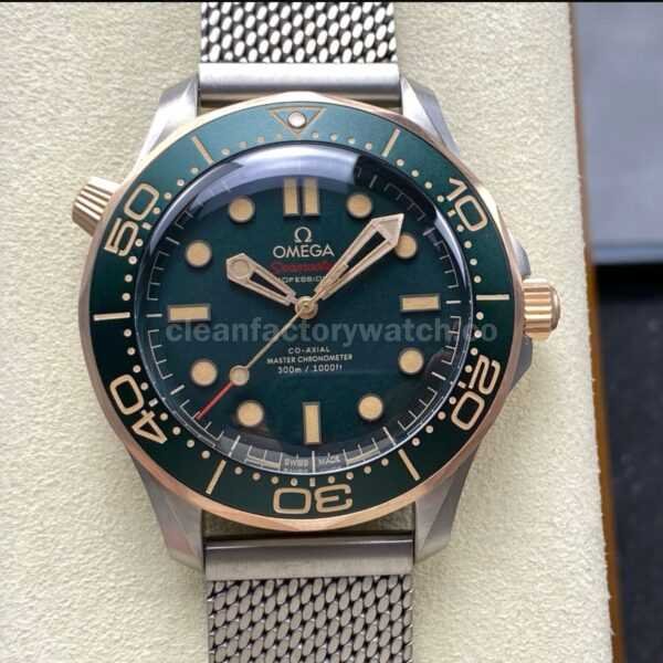 VS Factory Omega Seamaster Diver 300M 210.90.42.20.10.001 42mm Green Dial