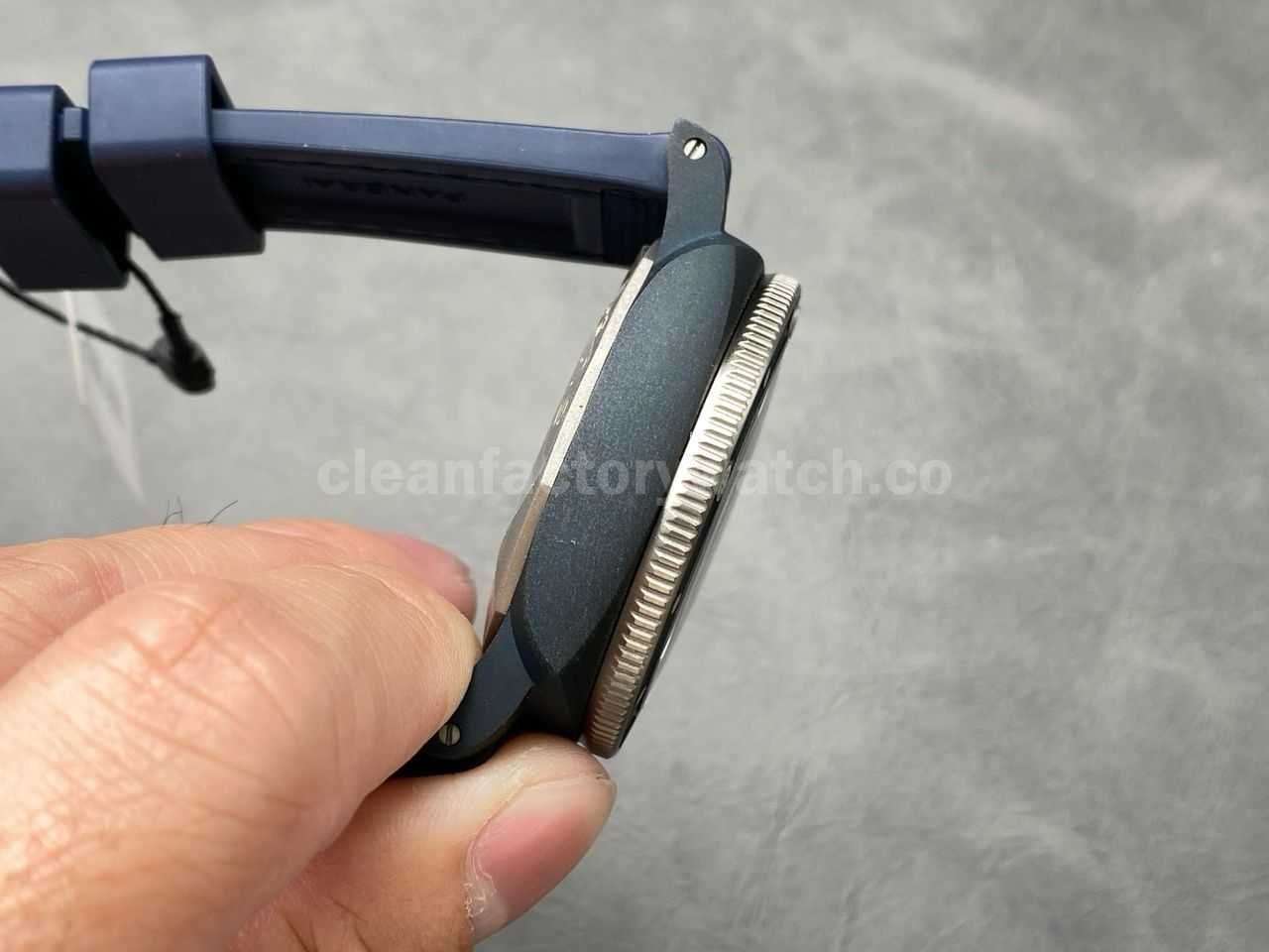 VS Factory Panerai Submersible PAM 01466 44mm Ceramic Rubber Strap Blue Dial (9)