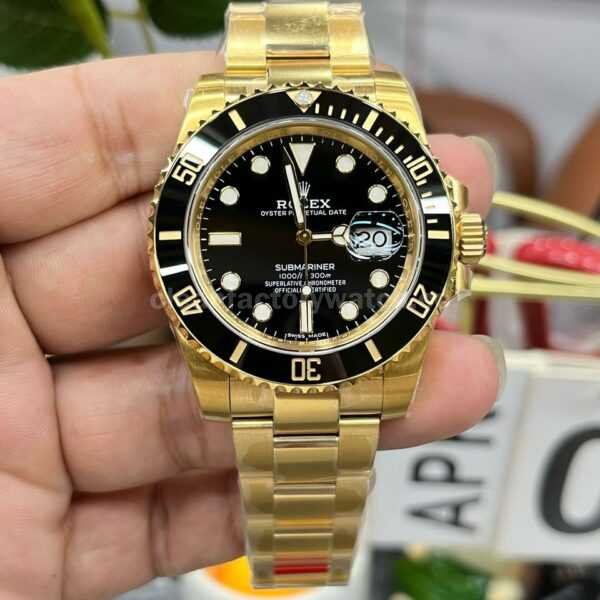 VS Factory Rolex Submariner Date 116618LN 40mm Full Yellow Gold Black Dial