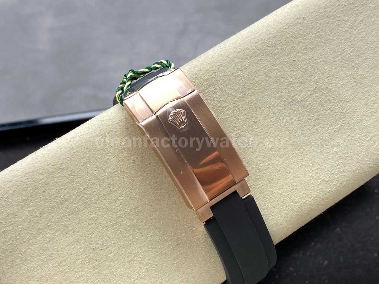 ZF Factory CounterWeight Rolex Sky Dweller 336235 0004 42mm Rose Gold Rubber Strap Grey Dial (10)
