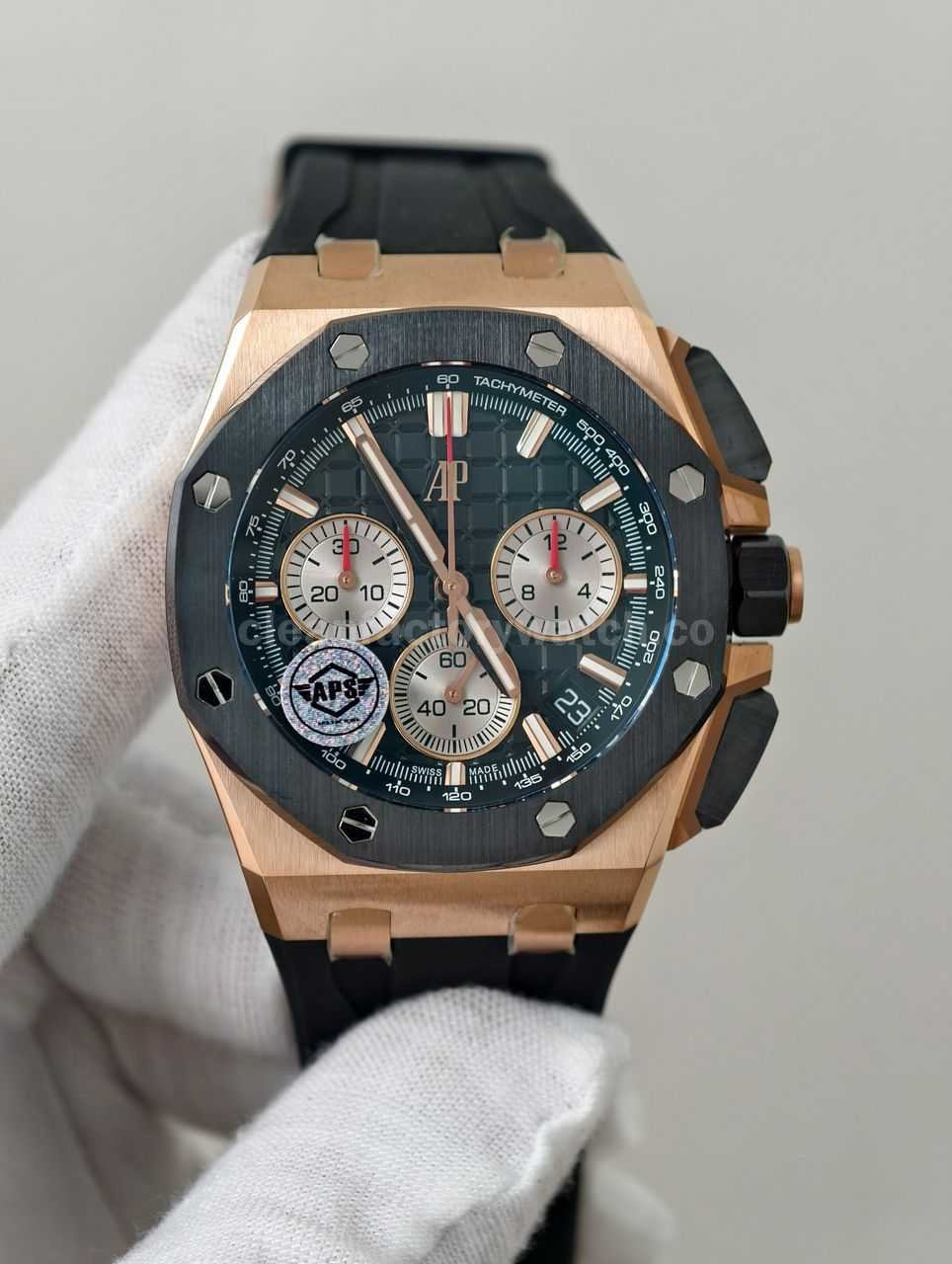 APS Factory Audemars Piguet Royal Oak Offshore Chronograph 26420RO.OO.A002CA.01 43mm Rose Gold Rubb (8)