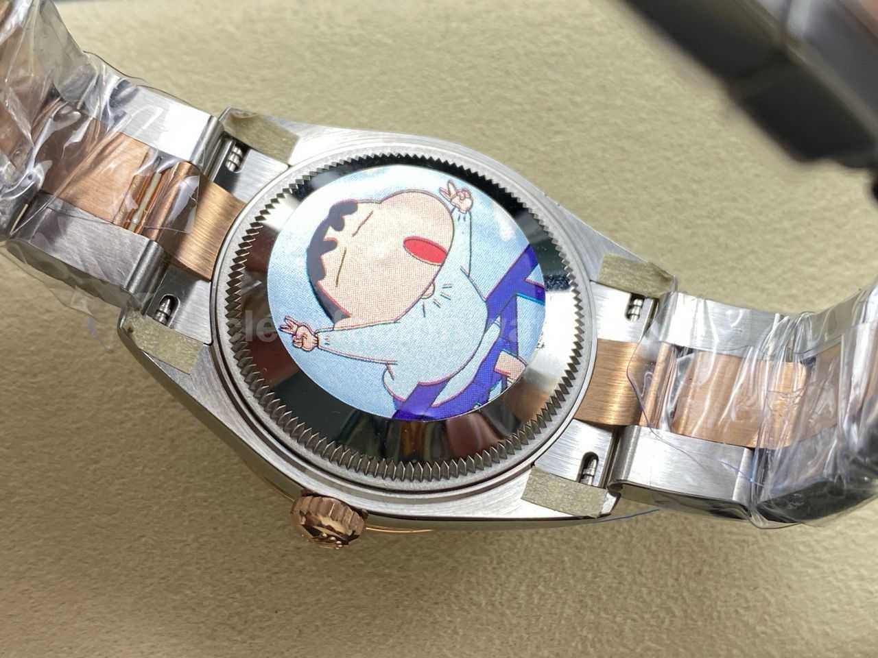 ARF Factory Counterweight Rolex Datejust Oyster 278381RBR 0019 31mm Rose Gold Diamond Bezel Roman VI Purple Dial (8)