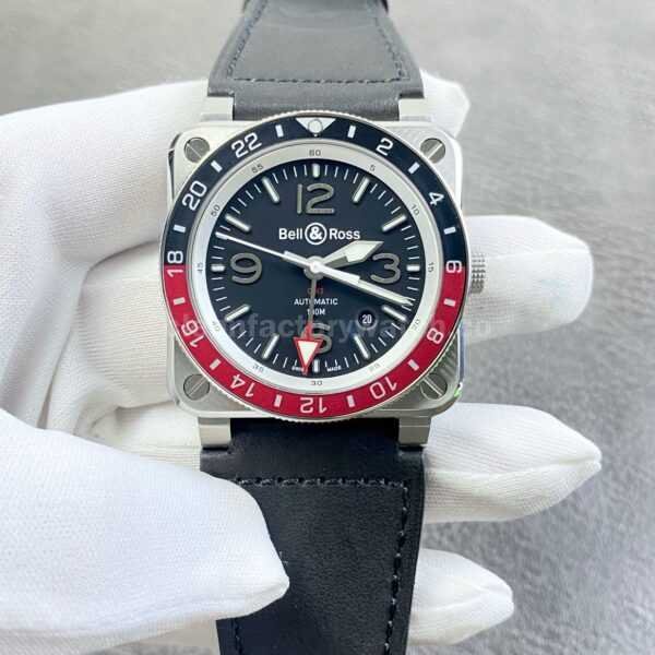 BRF Factory Bell & Ross BR0393-BL-STSCA GMT Black Dial