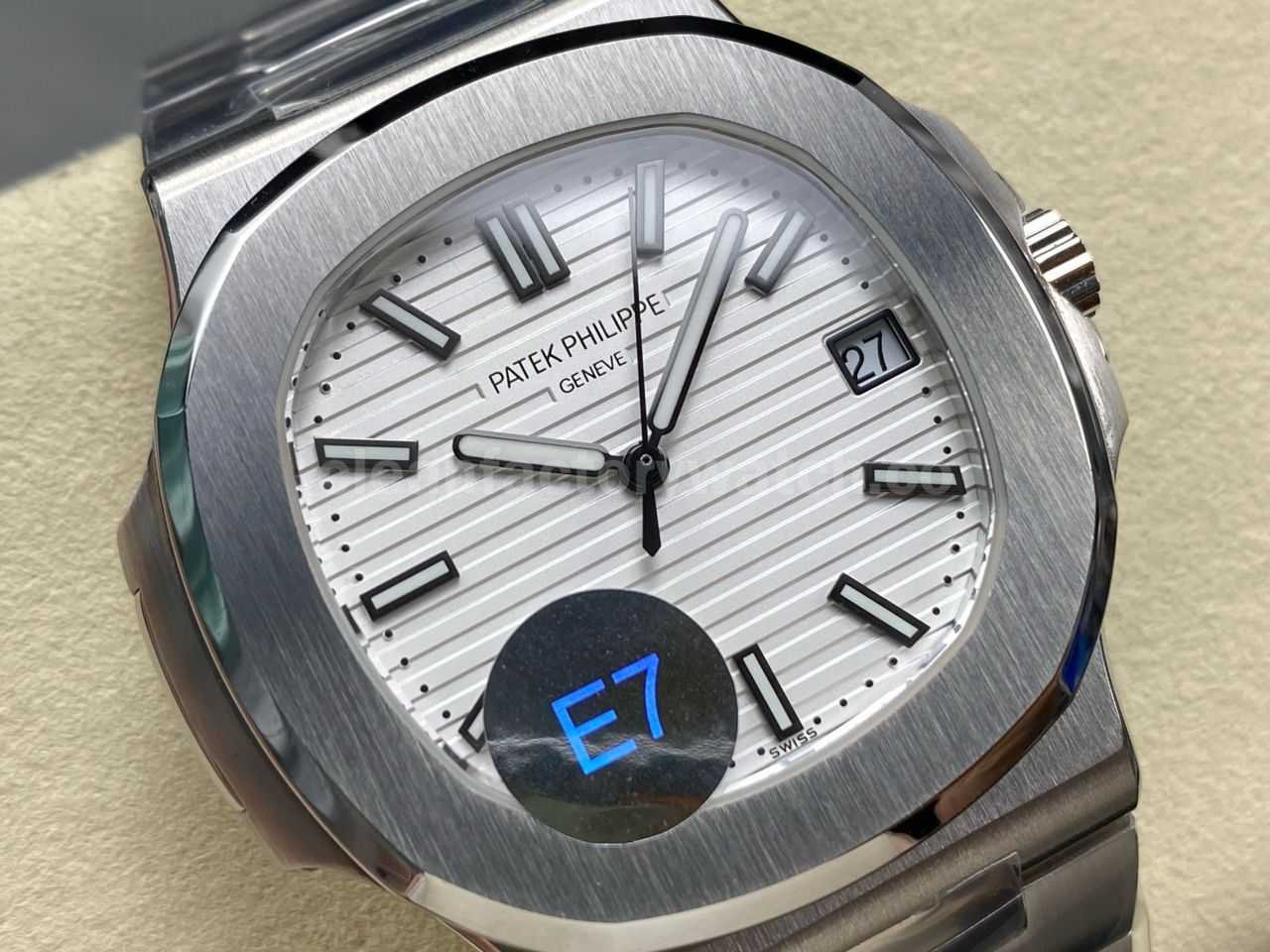E7 Factory Patek Philippe Nautilus 57111A 011 40mm White Dial (1)