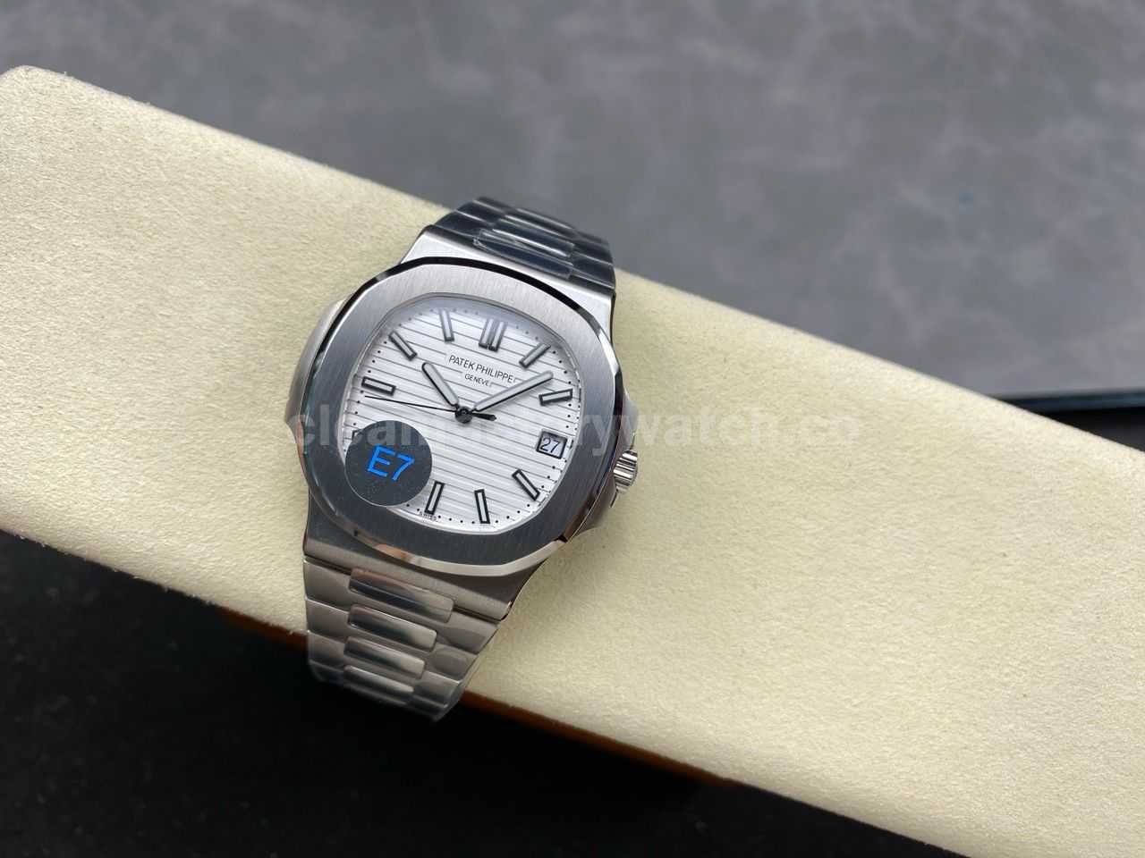 E7 Factory Patek Philippe Nautilus 57111A 011 40mm White Dial (4)