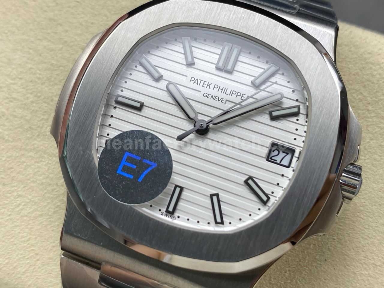 E7 Factory Patek Philippe Nautilus 57111A 011 40mm White Dial (9)