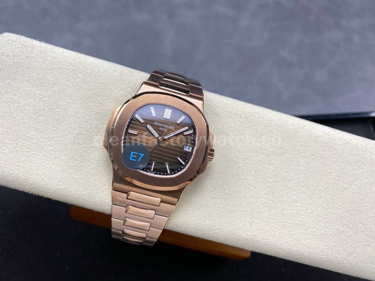 E7 Factory Patek Philippe Nautilus 57111R 001 40mm Rose Gold Brown Dial (10)