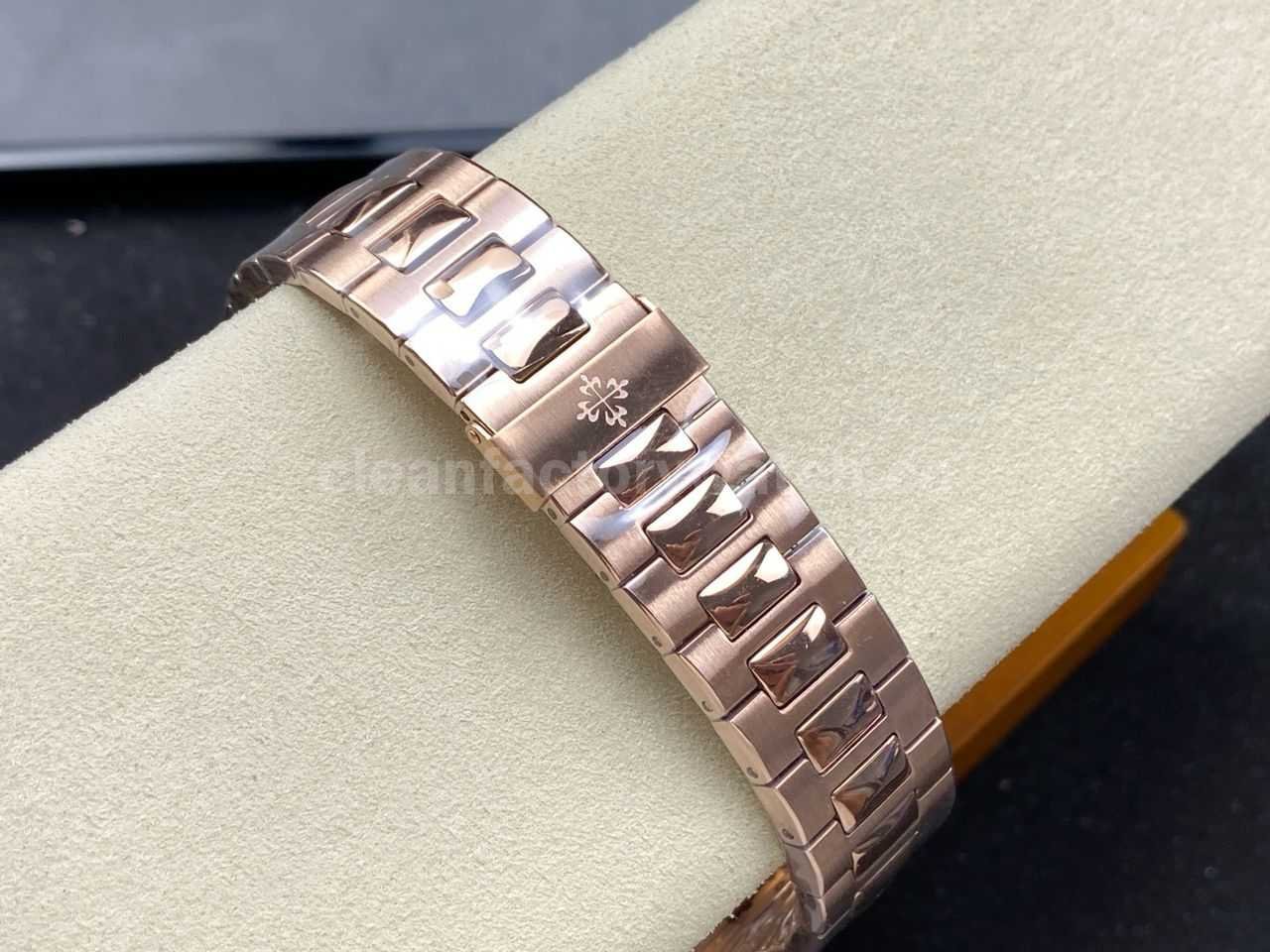 E7 Factory Patek Philippe Nautilus 57111R 001 40mm Rose Gold Brown Dial (8)