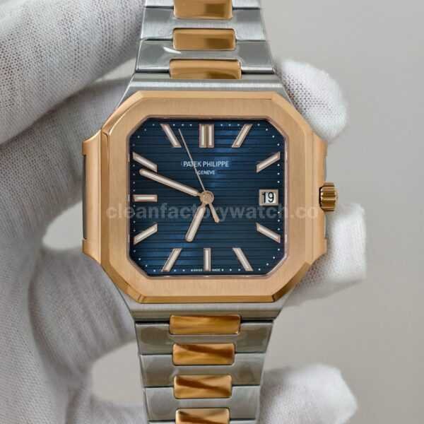 PPF Factory Patek Philippe Cubitus 5821/1AR-001 45mm Half Rose Gold Blue Dial