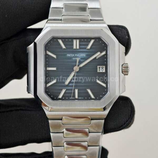 PPF Factory Patek Philippe Cubitus 7128/1G-001 45mm Full White Gold Blue-Gray Dial