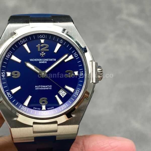 PPF Factory Vacheron Constantin Overseas 47040/000A-9008 Rubber Strap Arabic Numerals Blue Dial
