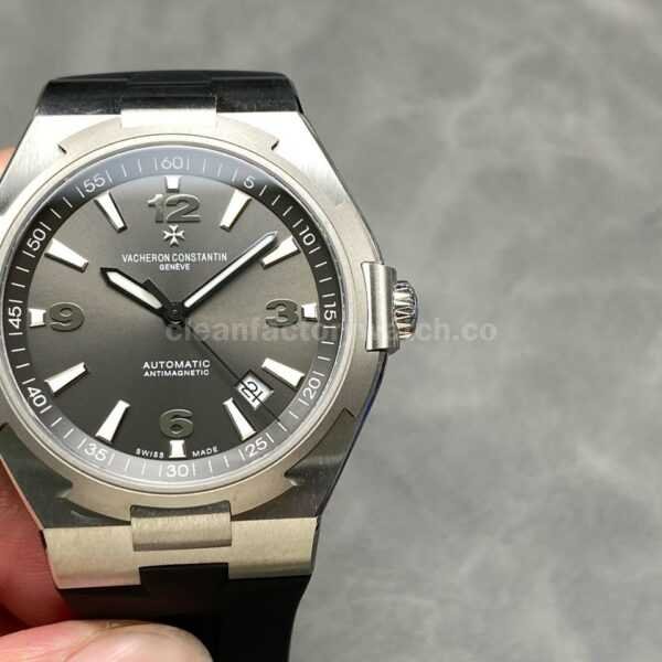 PPF Factory Vacheron Constantin Overseas 47040/000W-9500 Rubber Strap Arabic Numerals Grey Dial