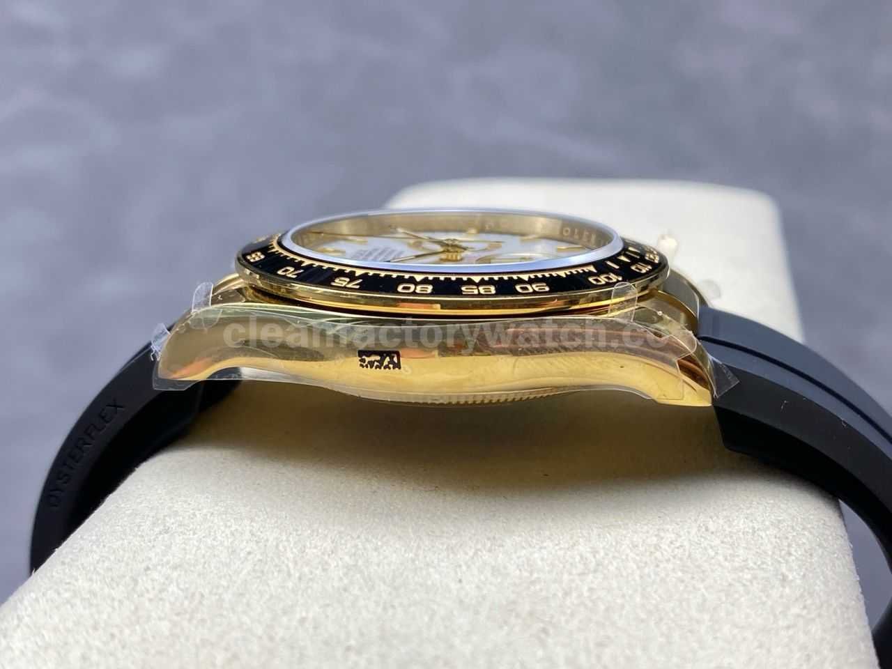 QF Factory CounterWeight Rolex Daytona 126518LN 0002 Yellow Gold Oysterflex White Dial (2)