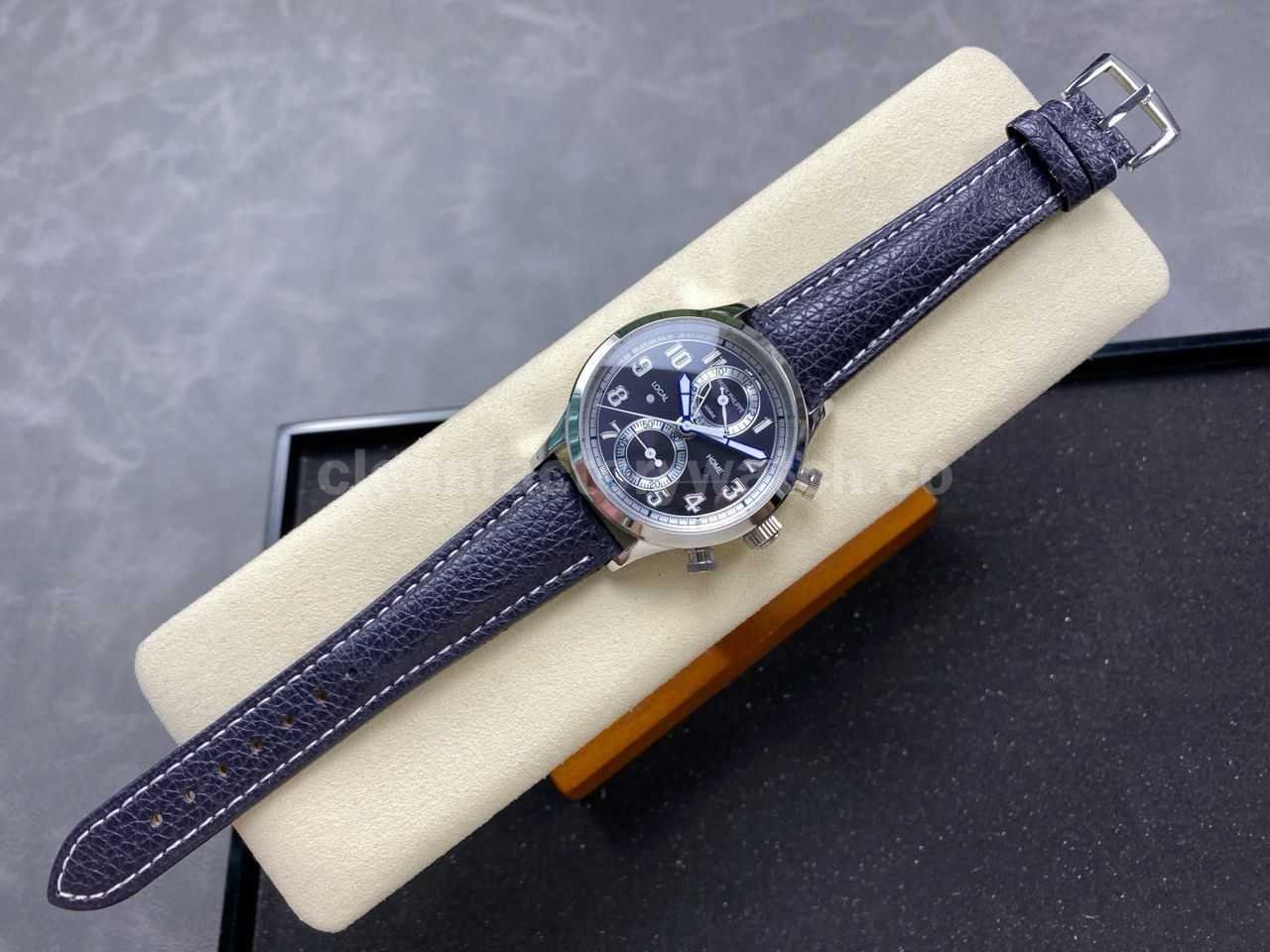 TW Factory Patek Philippe Pilot Travel Time Chronograph 5924G White Gold Arabic Numerals Blue Dial (1)