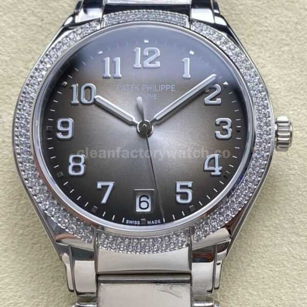 TW Factory Patek Philippe Twenty~4 7300/1200A-010 Diamond Bezel Grey Dial