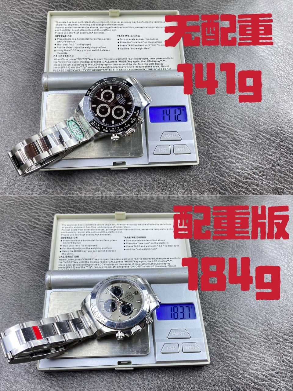 VS Factory CounterWeight Rolex Daytona 116509 0072 White Gold Grey Dial (9)