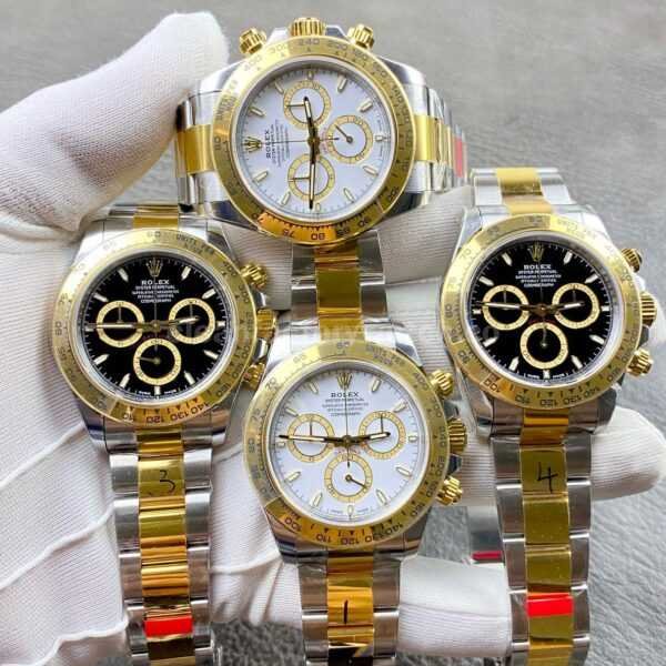 VS Factory Counterweight Rolex Daytona 126503-0001 Half Yellow Gold White Dial