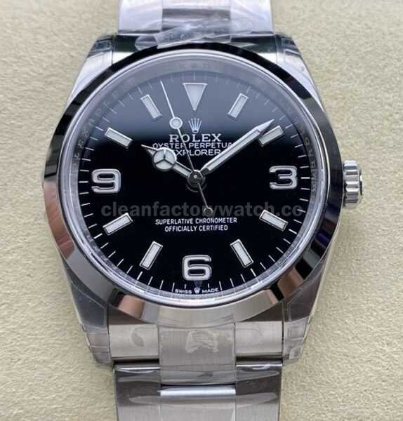 VS Factory Rolex Explorer 124270 36mm Full 904L Black Dial