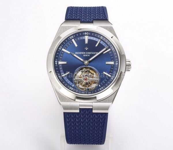 BBS Factory Vacheron Constantin Overseas Tourbillon 6000V-110A-B544 Rubber Strap Blue Dial