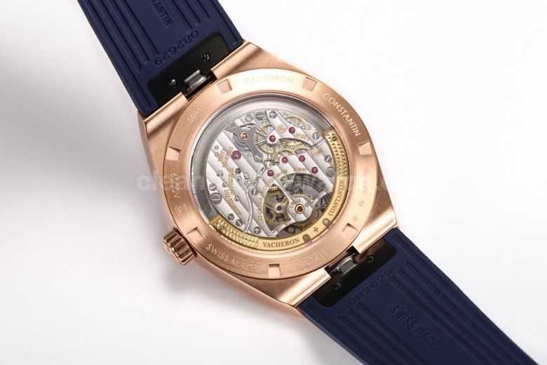 BBS Factory Vacheron Constantin Overseas Tourbillon 6000V 110R B733 Rubber Strap Rose Gold Blue Dial (5)
