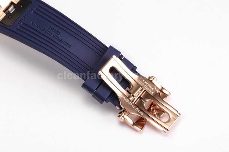 BBS Factory Vacheron Constantin Overseas Tourbillon 6000V 110R B733 Rubber Strap Rose Gold Blue Dial (6)