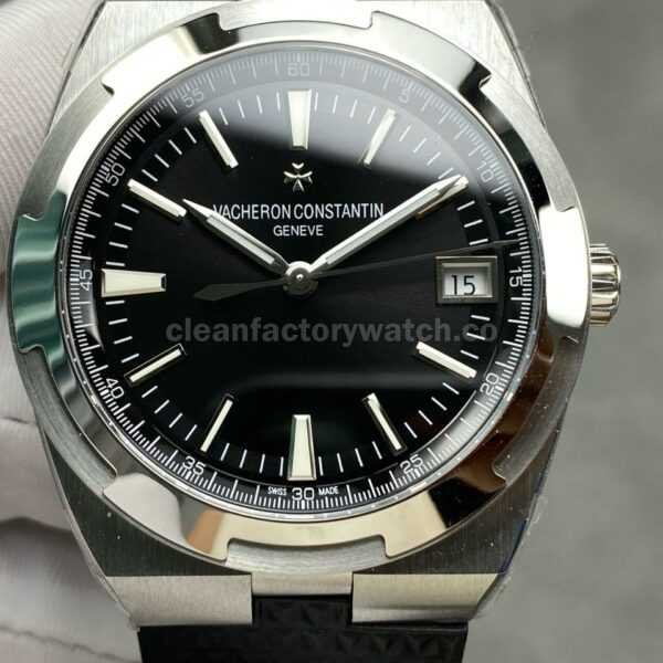 8F Factory Vacheron Constantin Overseas 4500V110A-B483 41mm Rubber Strap Black Dial
