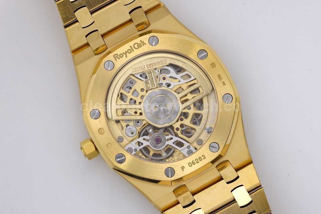 ZF Factory Audemars Piguet Royal Oak Jumbo 16204BA.OO.1240BA.01 Rose Gold Skeletonized Dial (10)