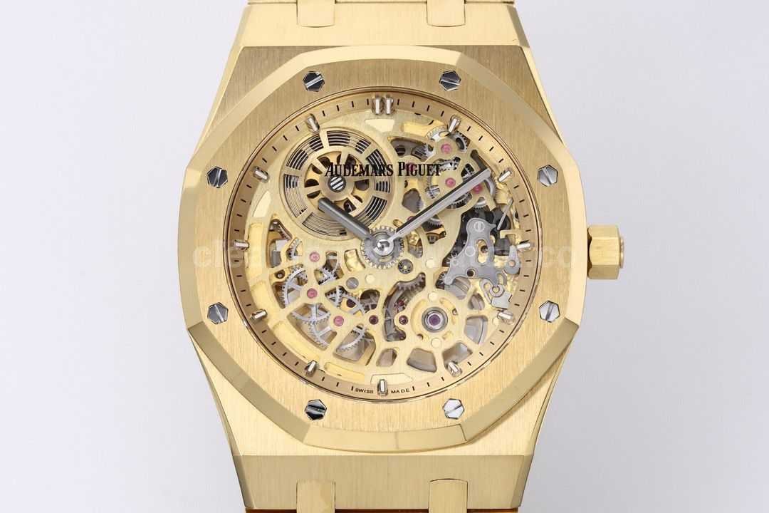 ZF Factory Audemars Piguet Royal Oak Jumbo 16204BA.OO.1240BA.01 Rose Gold Skeletonized Dial (6)