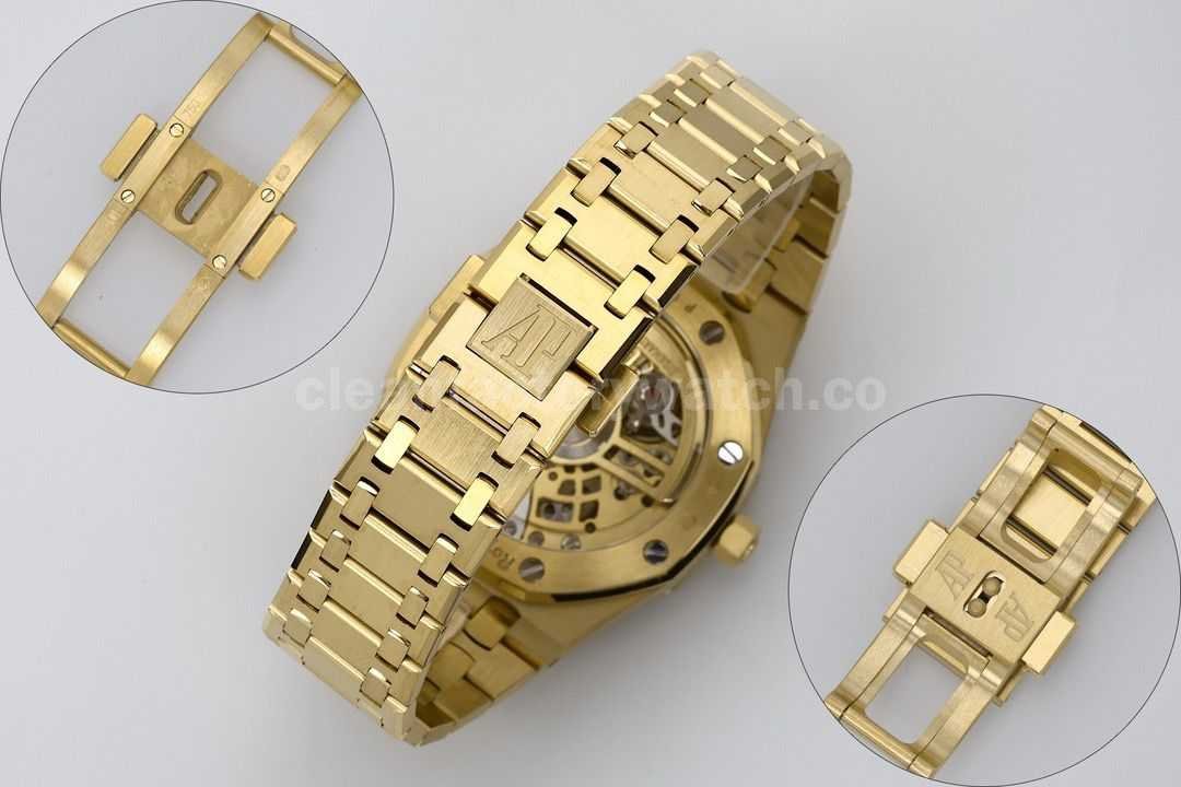 ZF Factory Audemars Piguet Royal Oak Jumbo 16204BA.OO.1240BA.01 Rose Gold Skeletonized Dial (8)