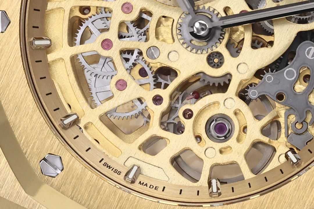 ZF Factory Audemars Piguet Royal Oak Jumbo 16204BA.OO.1240BA.01 Rose Gold Skeletonized Dial (9)