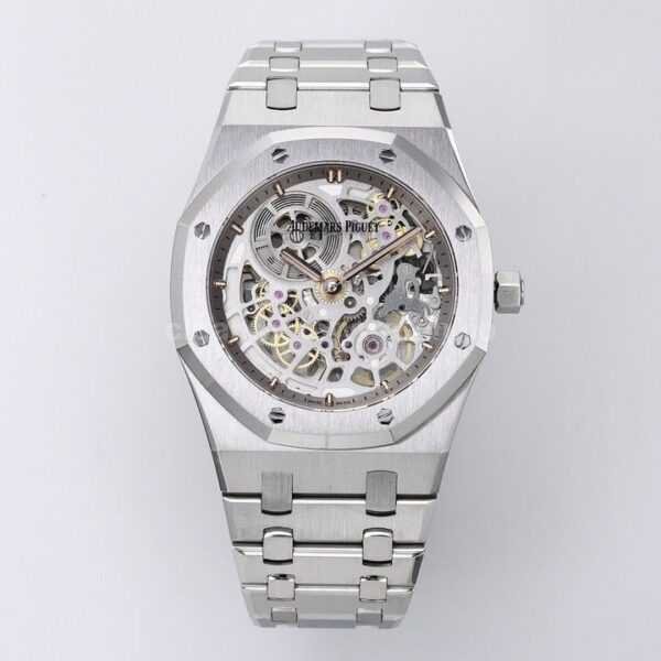 ZF Factory Audemars Piguet Royal Oak Jumbo16204BC.OO.1240BC.01 White Gold Skeletonized Dial