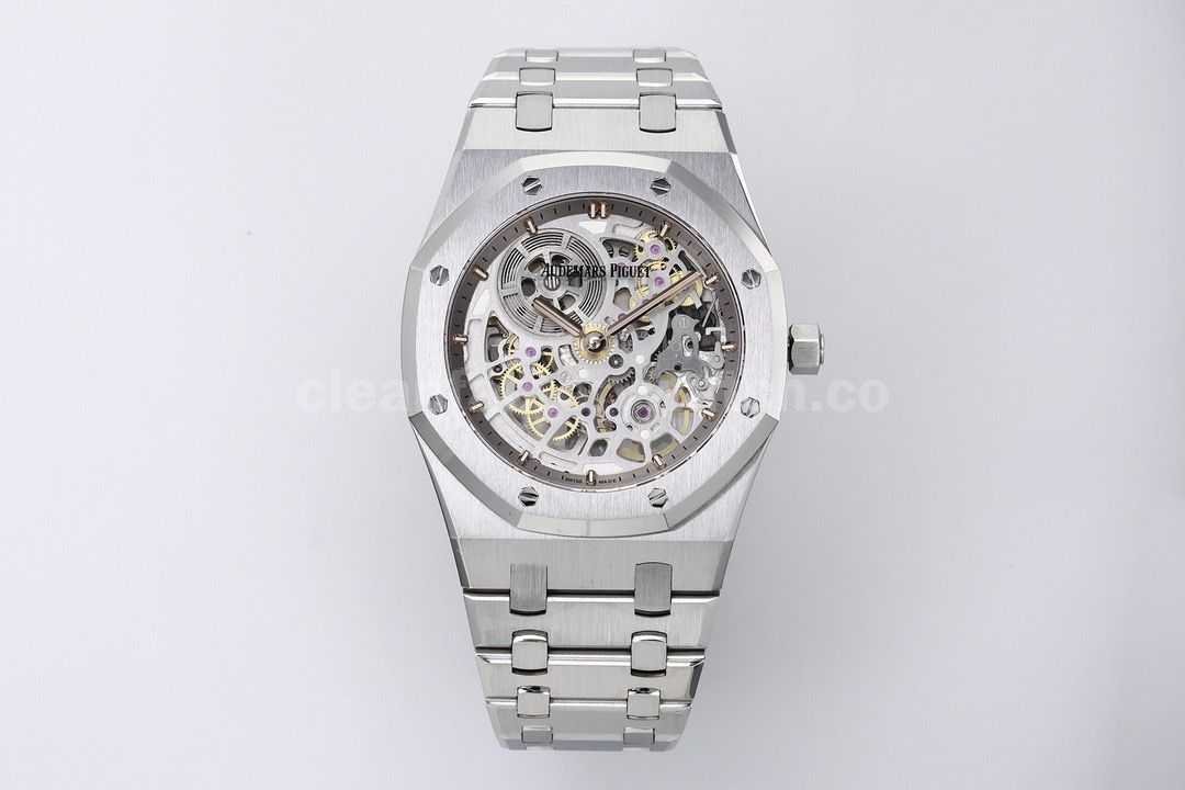 ZF Factory Audemars Piguet Royal Oak Jumbo16204BC.OO.1240BC.01 White Gold Skeletonized Dial (3)