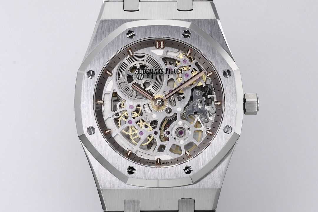 ZF Factory Audemars Piguet Royal Oak Jumbo16204BC.OO.1240BC.01 White Gold Skeletonized Dial (6)