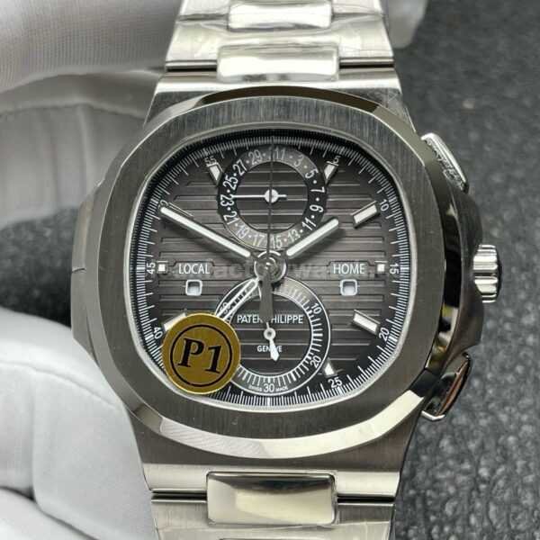 P1 Factory Patek Philippe Nautilus 5990/1A-001 40.5mm Full Steel Grey Dial