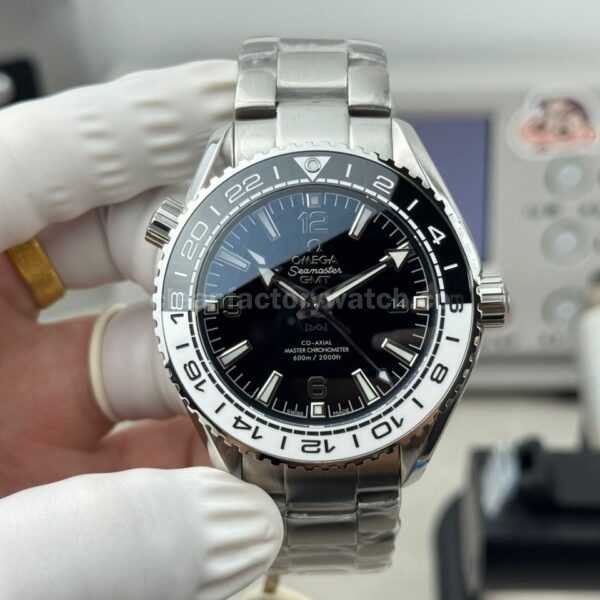 OVS Factory Omega Seamaster Planet Ocean 215.30.44.22.01.001 43.5mm Full Steel Black Dial