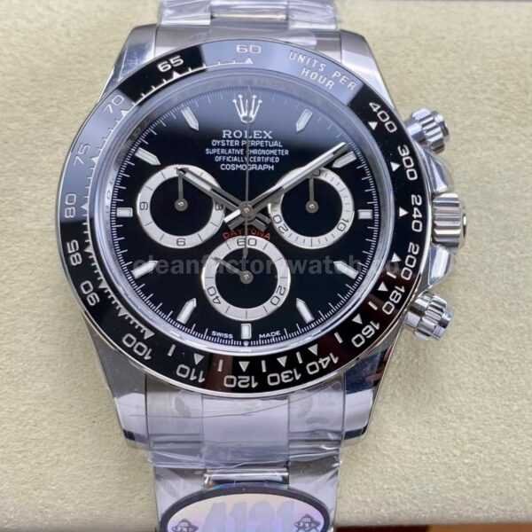 UFO Factory Rolex Daytona panda 126500LN-0002 40mm Full 904L Black Dial
